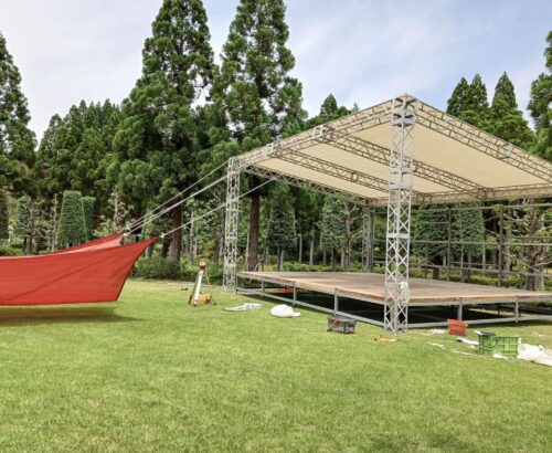 レオピン祭 会場設営