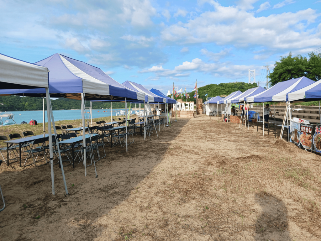 Shimanami Beach Fes2025 会場設営