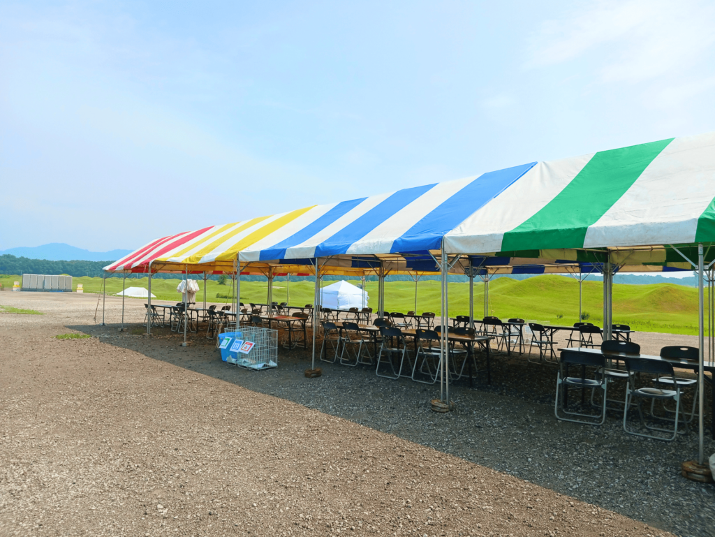 Evolvin GOLF ROCK FES 会場設営