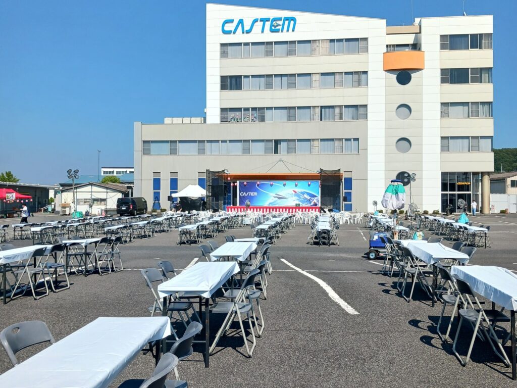 キャステム 夏祭り2025 会場設営