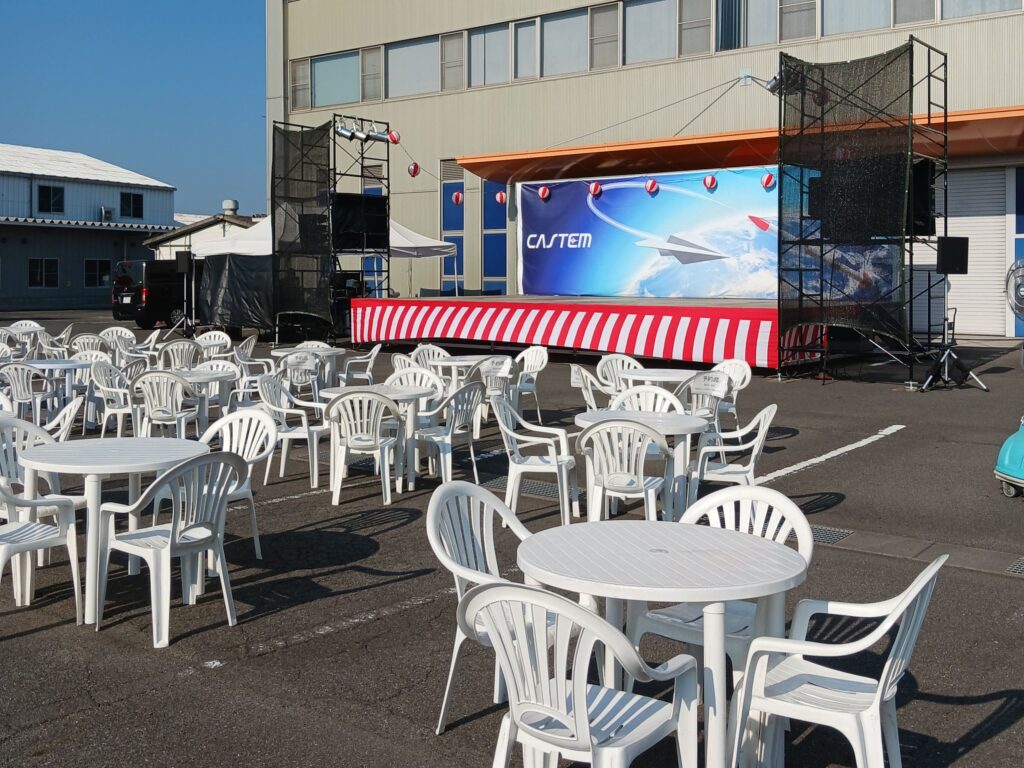 キャステム 夏祭り2025 会場設営