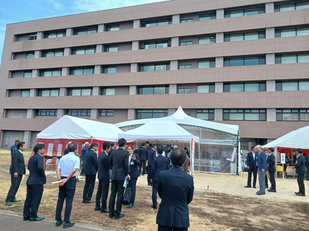 福山市立大学新棟整備事業に係る安全祈願祭 会場設営