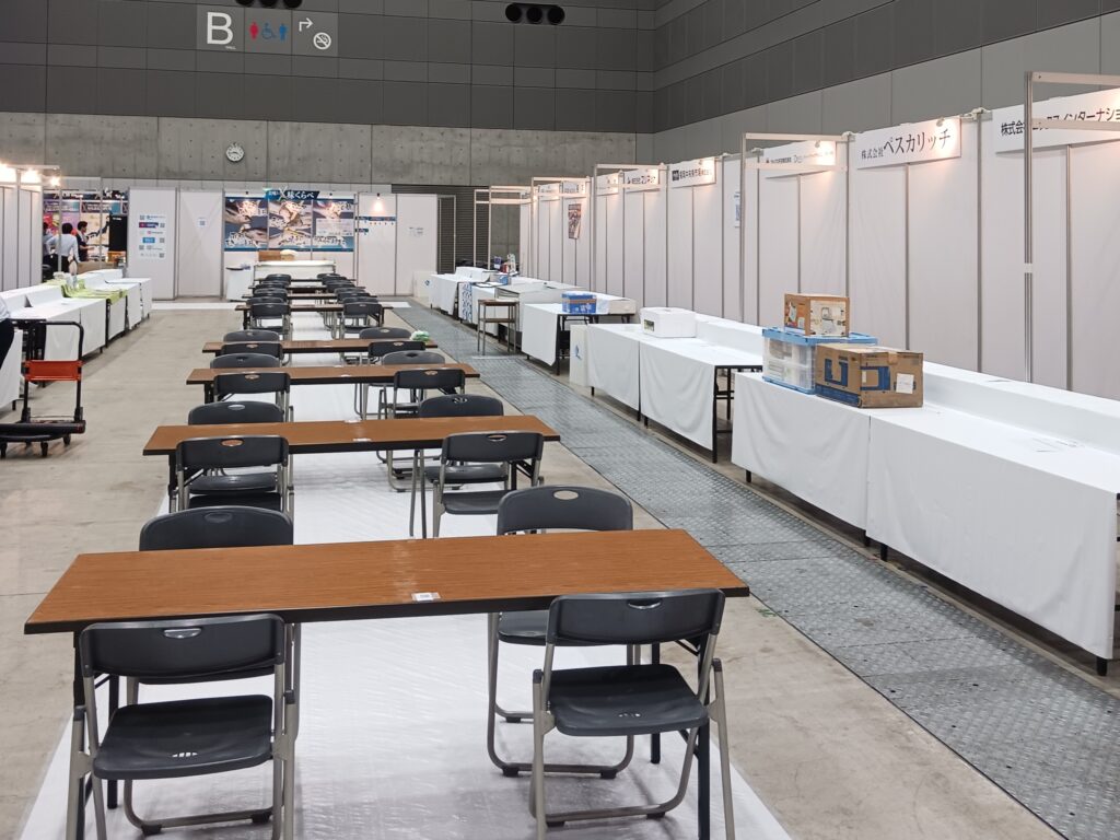 クラハシ展示商談会2025 会場設営