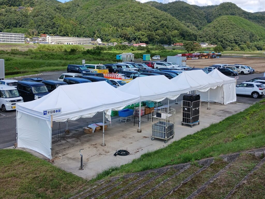 みよし市民花火まつり2025 会場設営