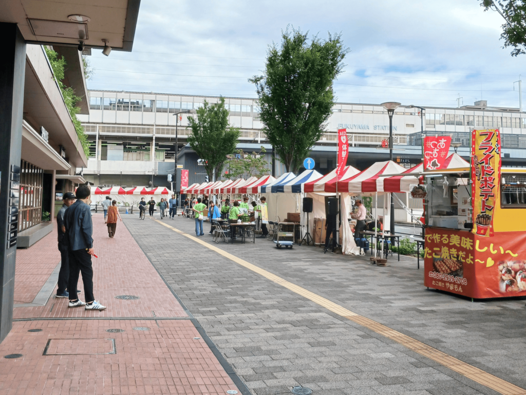OPEN STREET FUKUYAMA 2025 会場設営・AED体験ブース