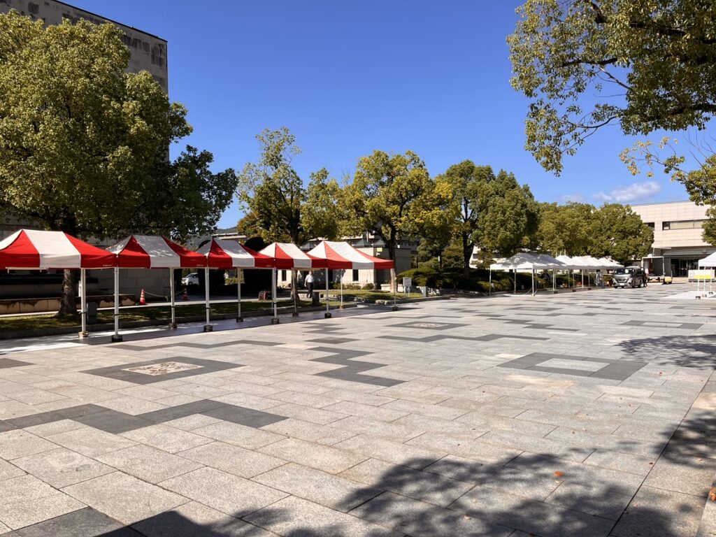 第8回備後フィッシュフェス＆備後福山ワインフェス2025 会場設営