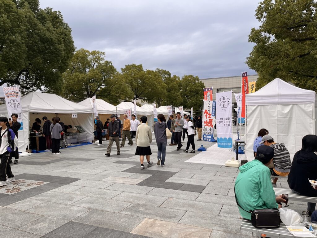 第8回備後フィッシュフェス＆備後福山ワインフェス2025 会場設営