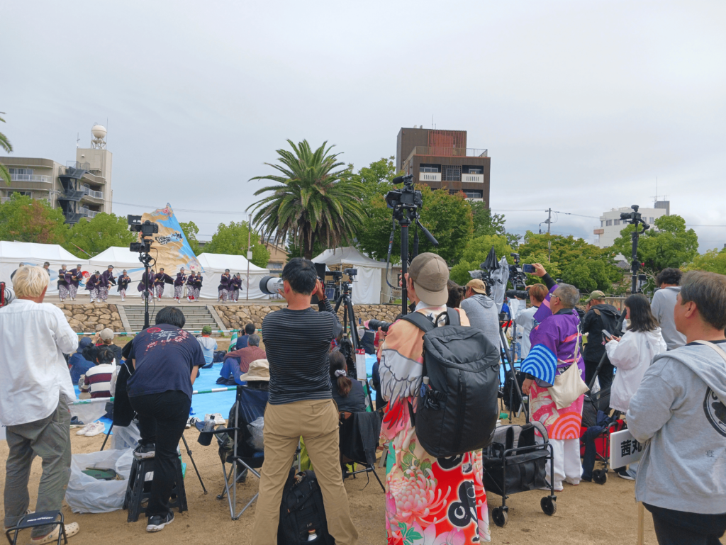 ふくのやまよさこい 会場設営