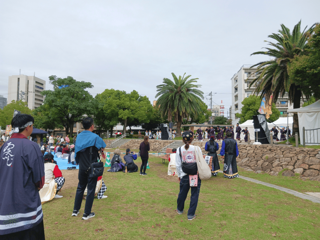 ふくのやまよさこい 会場設営