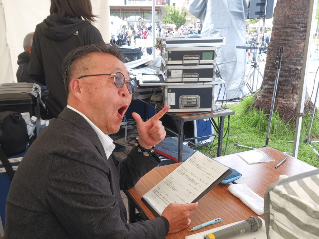 ふくのやまよさこい 会場設営