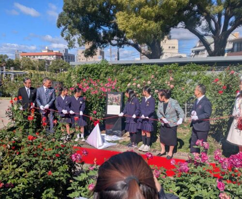 世界ばら会議福山大会メモリアルイベント 会場設営