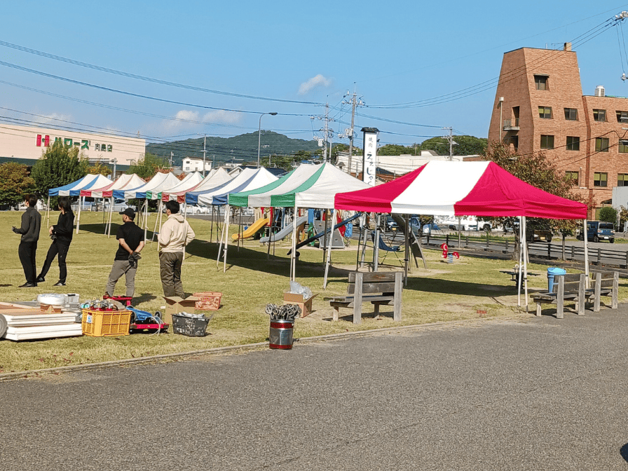 第32回 にこぴんしゃん祭り 会場設営