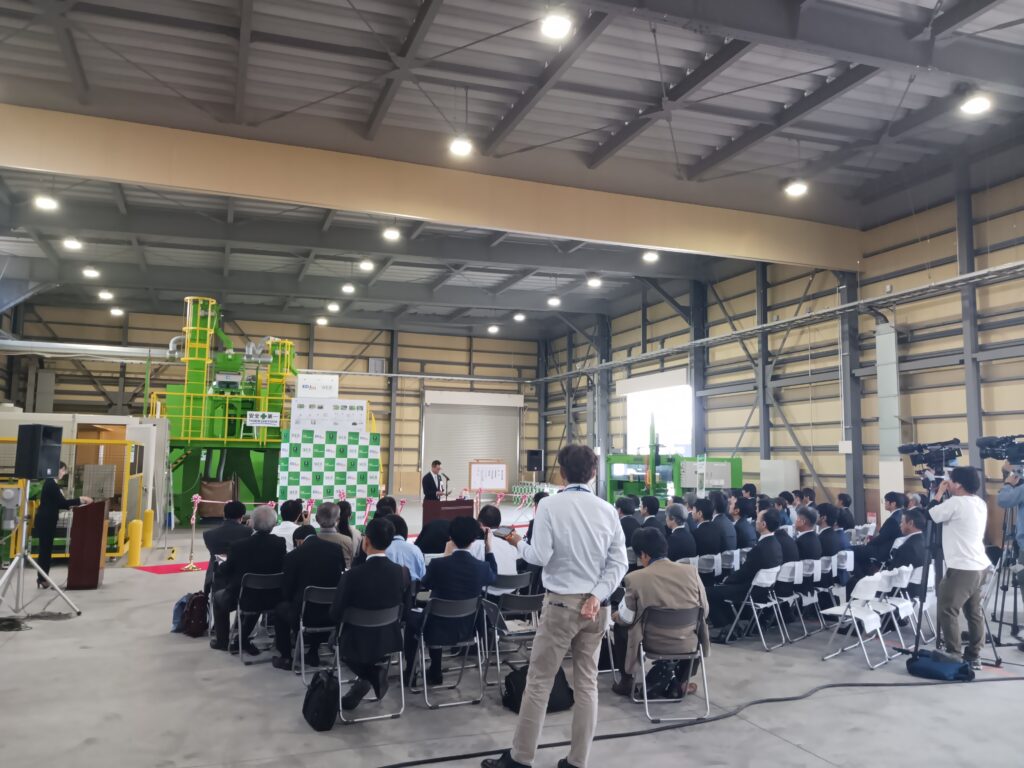 株式会社イー・アール・ジャパン様 廃太陽光パネルリサイクル工場 修祓式・竣工式　会場設備