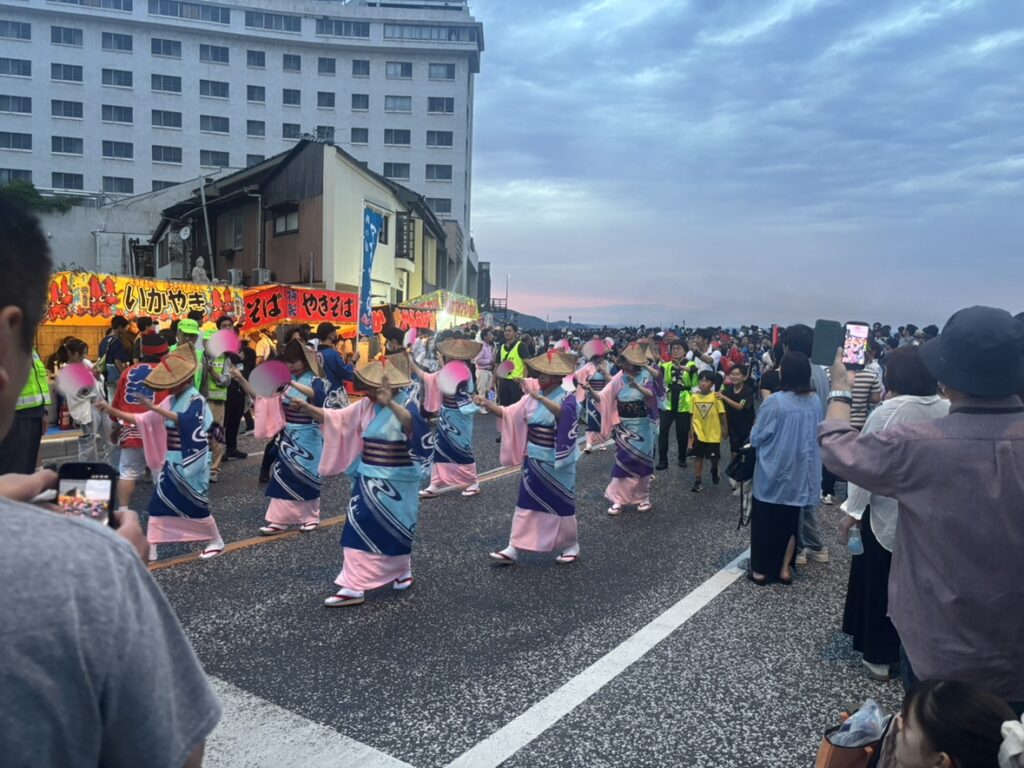 福山鞆の浦弁天島花火大会　会場設営