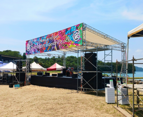 SHIMANAMI BEACH FES 2026 会場設営