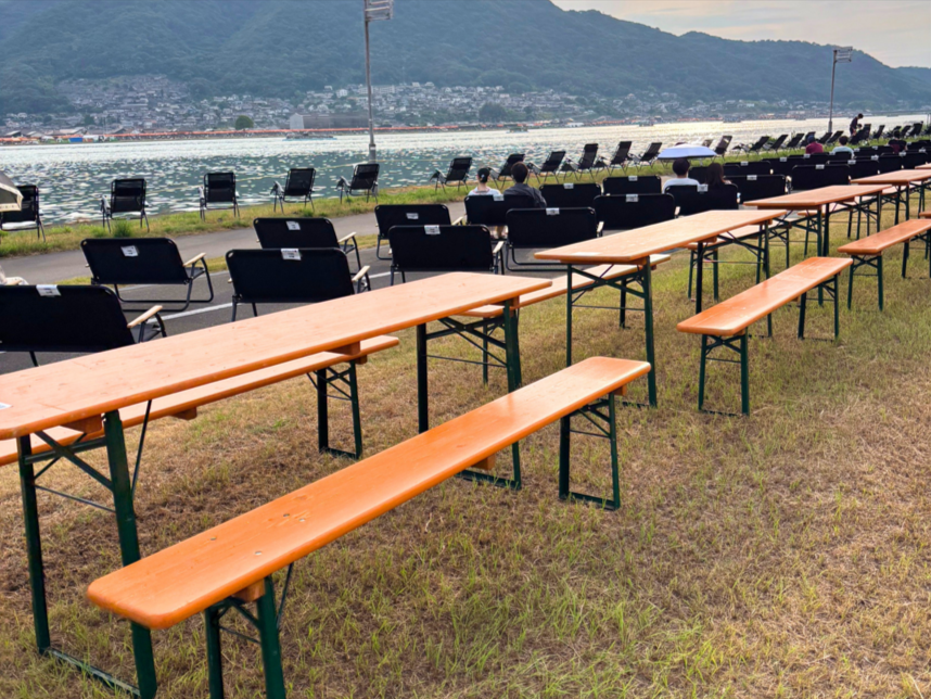 あしだ川花火大会2026 会場設営