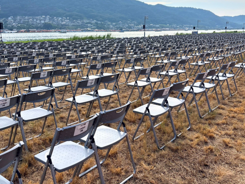 あしだ川花火大会2026 会場設営