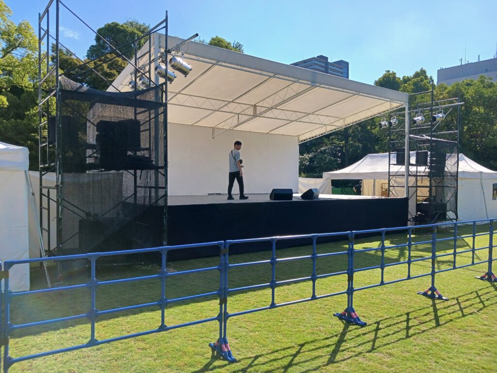 フクヤマニメ9 ステージ設営・音響オペレーション・映像投影